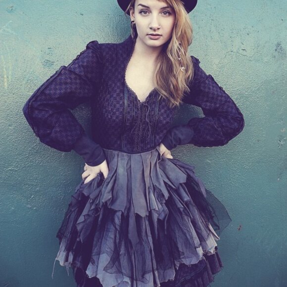 Wearydrearies Distressed Burning Man Fairy Dress with Corsetted Bodice - Picture 4 of 7